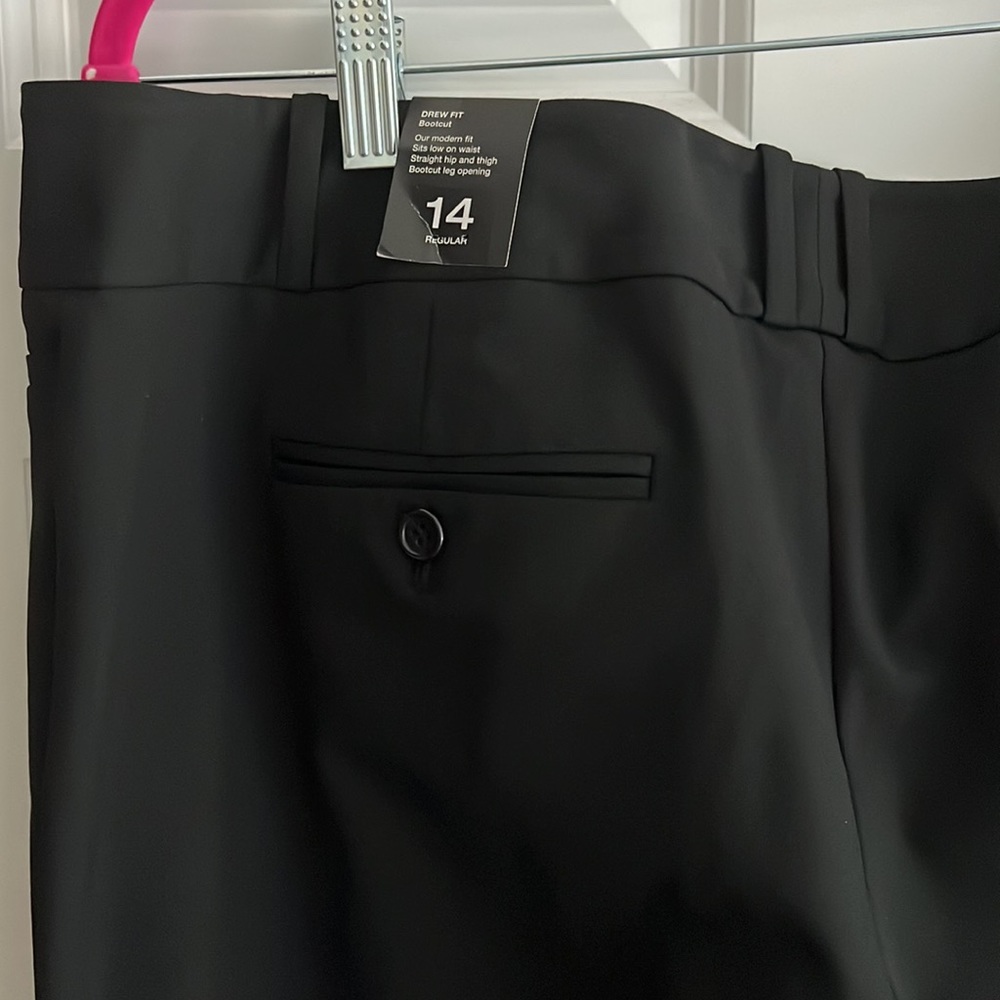 The limited black collection drew bootcut suit pants